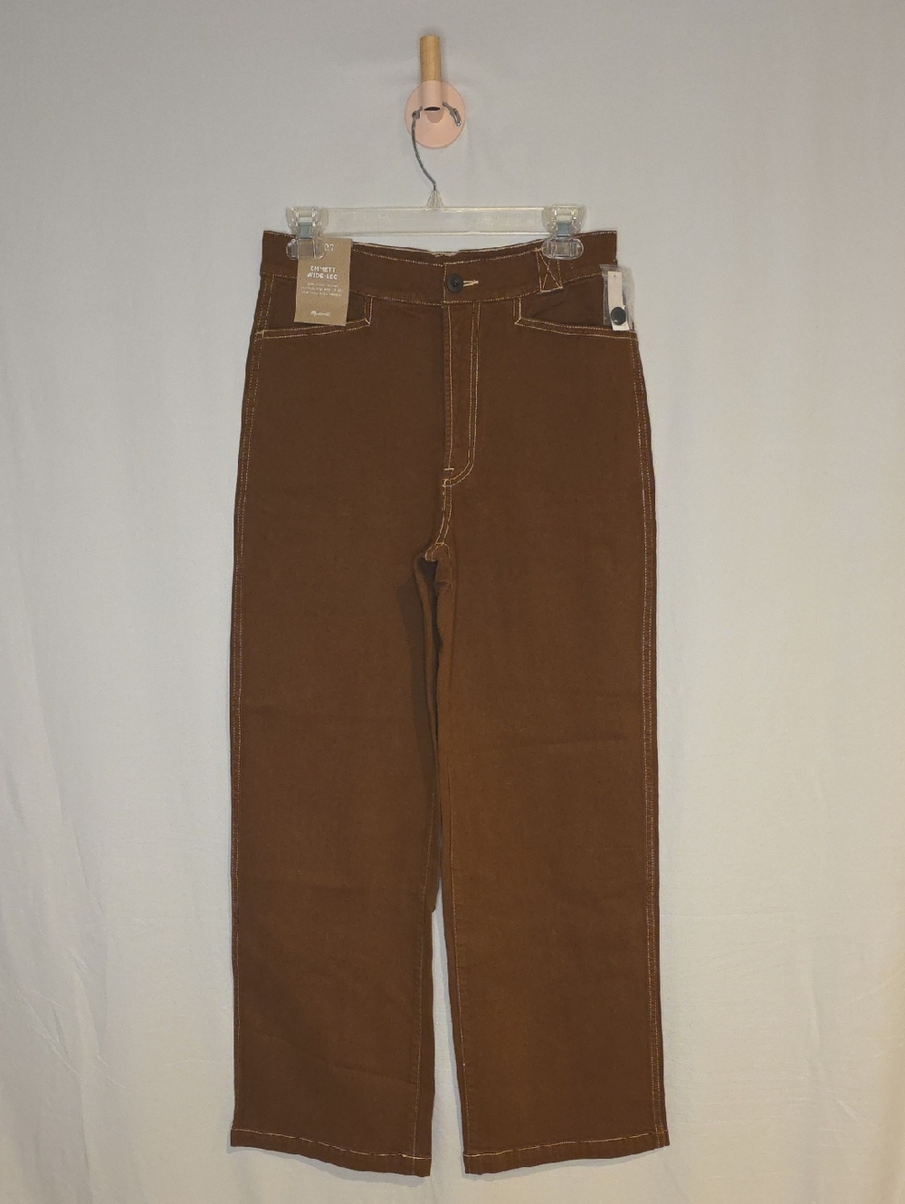 Madewell Brown Emmet Wide-Leg Pants